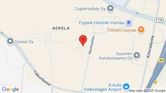 Apartments for rent i Vantaa - kort over placeringen