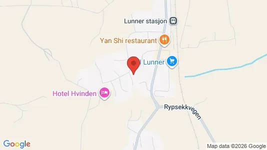 Apartments for rent i Lunner - kort over placeringen