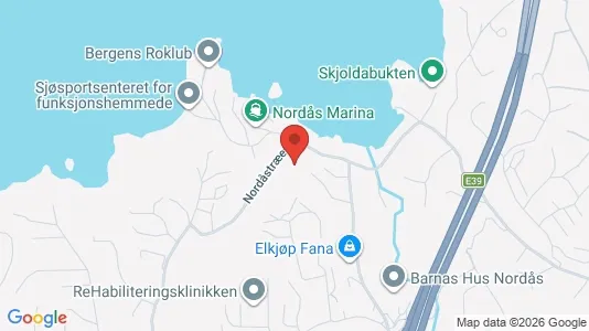 Apartments for rent i Bergen Fana - kort over placeringen