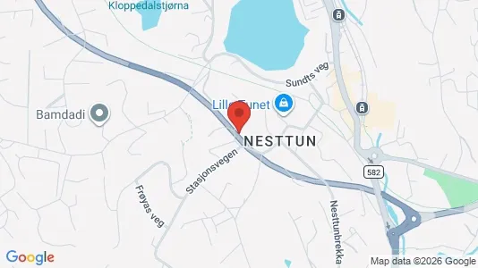 Rooms for rent i Bergen Fana - kort over placeringen