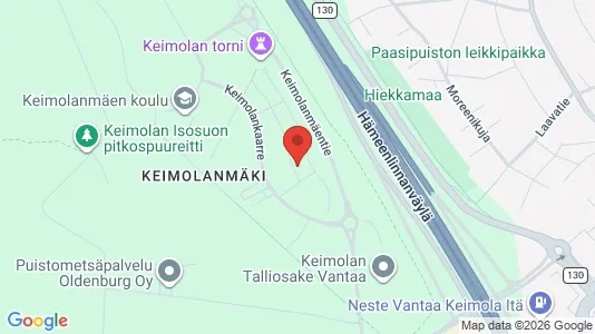 Apartments for rent i Vantaa - kort over placeringen