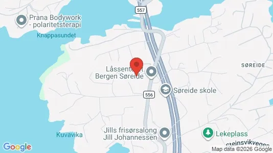 Apartments for rent i Bergen Ytrebygda - kort over placeringen