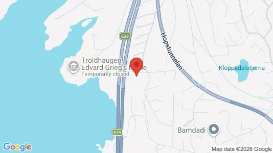Apartments for rent i Bergen Fana - kort over placeringen