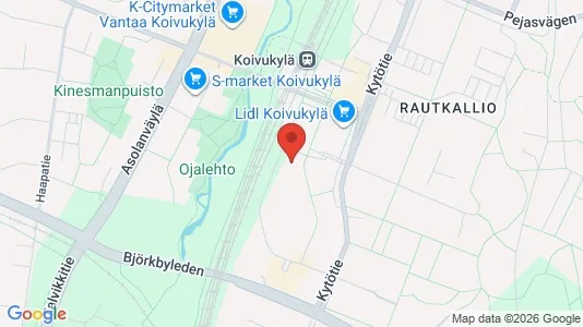 Apartments for rent i Vantaa - kort over placeringen