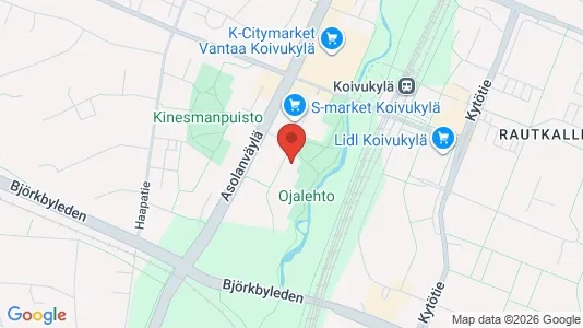 Apartments for rent i Vantaa - kort over placeringen