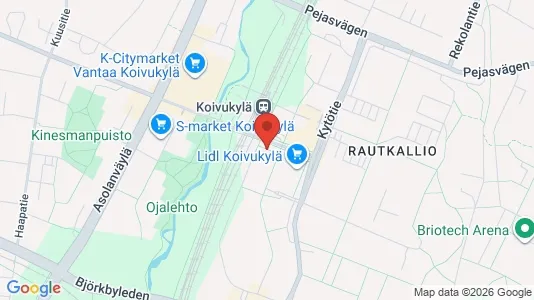 Apartments for rent i Vantaa - kort over placeringen