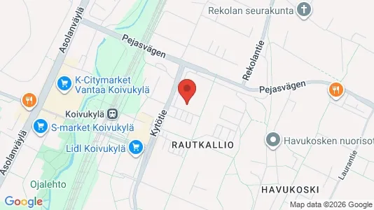 Apartments for rent i Vantaa - kort over placeringen