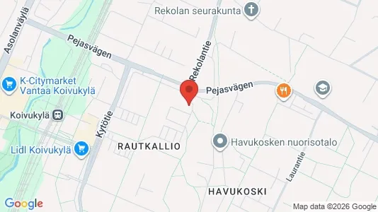 Apartments for rent i Vantaa - kort over placeringen