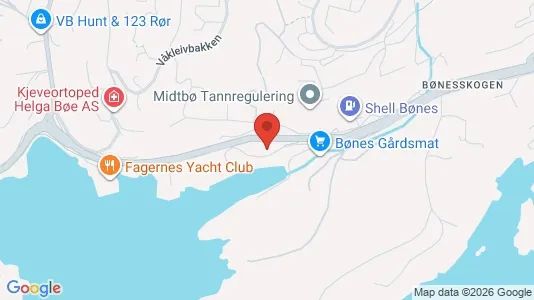 Rooms for rent i Bergen Fyllingsdalen - kort over placeringen
