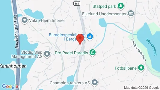 Apartments for rent i Bergen Fana - kort over placeringen