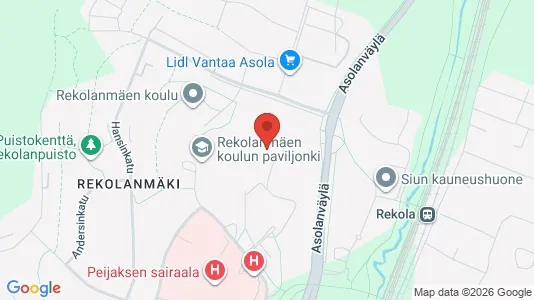 Apartments for rent i Vantaa - kort over placeringen