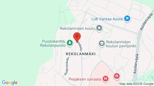 Apartments for rent i Vantaa - kort over placeringen