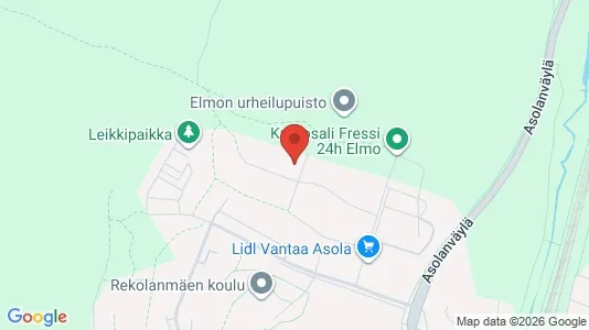 Apartments for rent i Vantaa - kort over placeringen