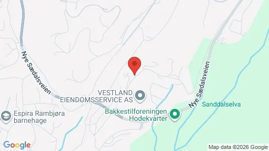 Apartments for rent i Bergen Fana - kort over placeringen