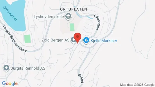 Apartments for rent i Bergen Fyllingsdalen - kort over placeringen