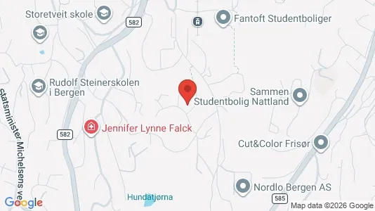 Apartments for rent i Bergen Årstad - kort over placeringen