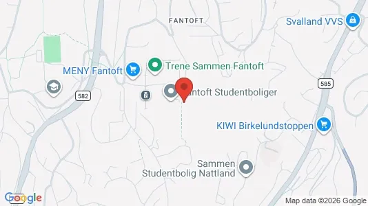 Rooms for rent i Bergen Årstad - kort over placeringen