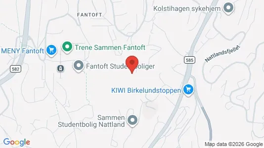 Rooms for rent i Bergen Årstad - kort over placeringen