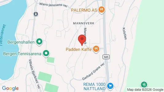 Apartments for rent i Bergen Årstad - kort over placeringen