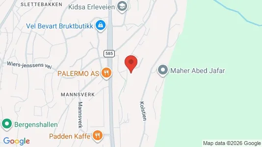 Apartments for rent i Bergen Årstad - kort over placeringen