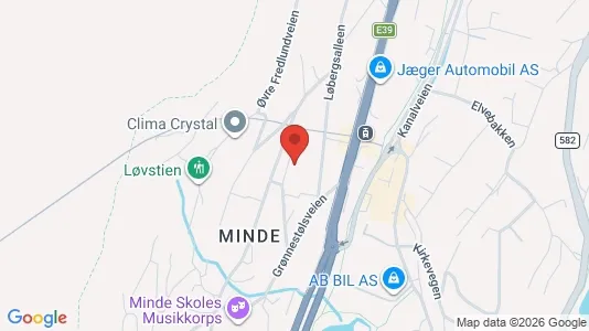Rooms for rent i Bergen Årstad - kort over placeringen