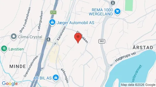 Apartments for rent i Bergen Årstad - kort over placeringen