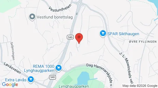 Apartments for rent i Bergen Fyllingsdalen - kort over placeringen