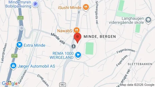 Apartments for rent i Bergen Årstad - kort over placeringen