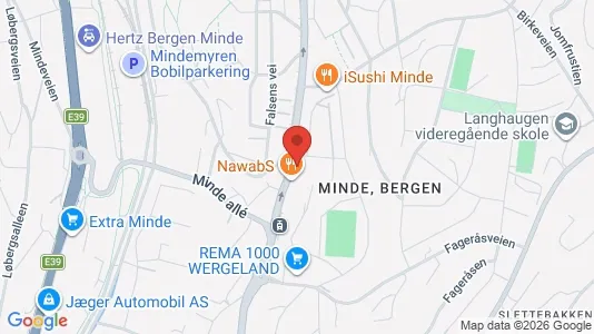 Apartments for rent i Bergen Årstad - kort over placeringen