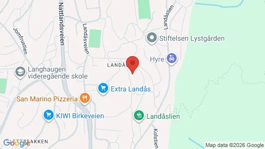 Rooms for rent i Bergen Årstad - kort over placeringen