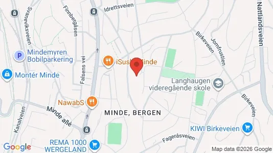 Apartments for rent i Bergen Årstad - kort over placeringen