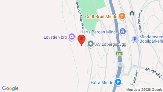Rooms for rent i Bergen Årstad - kort over placeringen