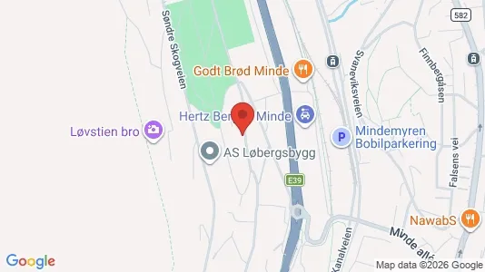 Apartments for rent i Bergen Årstad - kort over placeringen