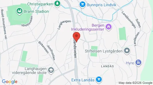 Apartments for rent i Bergen Årstad - kort over placeringen