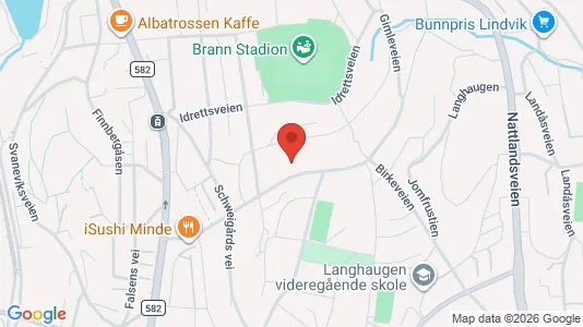 Apartments for rent i Bergen Årstad - kort over placeringen