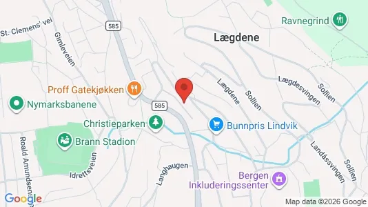 Apartments for rent i Bergen Årstad - kort over placeringen