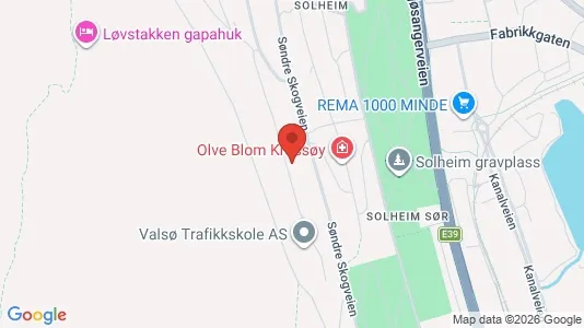 Rooms for rent i Bergen Årstad - kort over placeringen