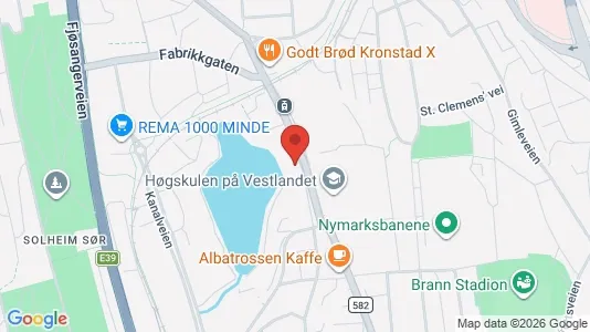 Rooms for rent i Bergen Årstad - kort over placeringen