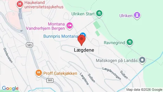 Apartments for rent i Bergen Årstad - kort over placeringen