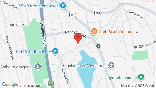 Apartments for rent i Bergen Årstad - kort over placeringen