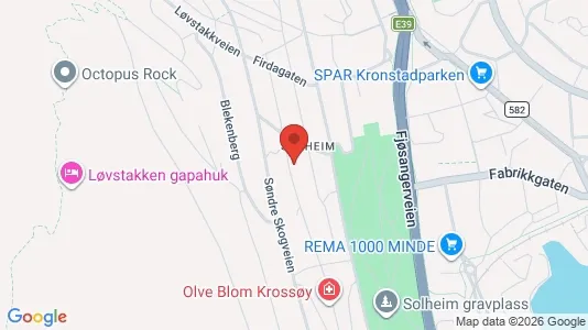 Rooms for rent i Bergen Årstad - kort over placeringen