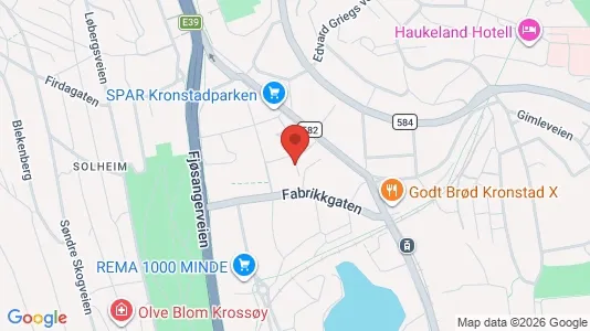 Apartments for rent i Bergen Årstad - kort over placeringen