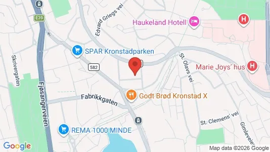 Rooms for rent i Bergen Årstad - kort over placeringen
