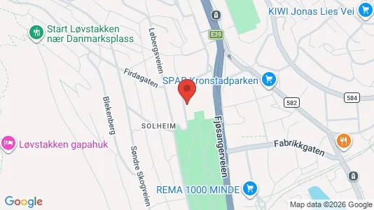 Apartments for rent i Bergen Årstad - kort over placeringen