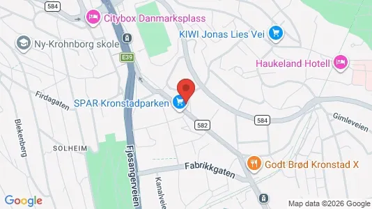 Apartments for rent i Bergen Årstad - kort over placeringen