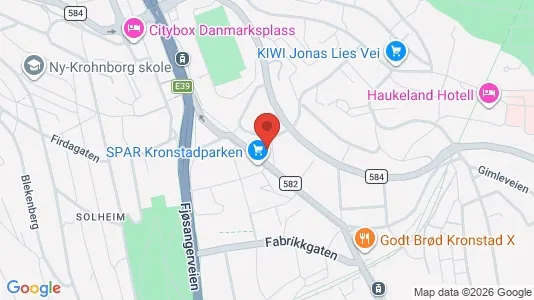 Apartments for rent i Bergen Årstad - kort over placeringen
