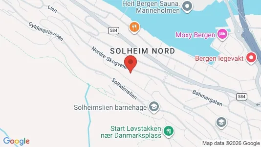 Apartments for rent i Bergen Årstad - kort over placeringen