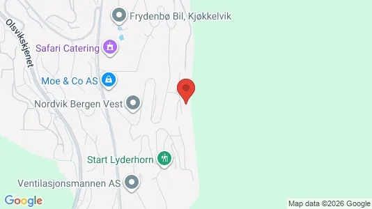 Apartments for rent i Bergen Laksevåg - kort over placeringen