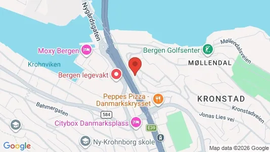 Apartments for rent i Bergen Årstad - kort over placeringen