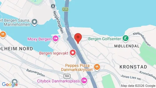 Apartments for rent i Bergen Årstad - kort over placeringen